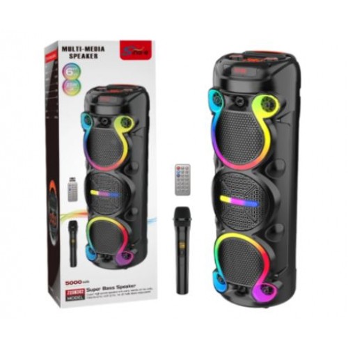 Портативна акумуляторна Bluetooth колонка Sing-E ZQS6302, 75 Вт, 3×6", висота 73 см, з мікрофоном