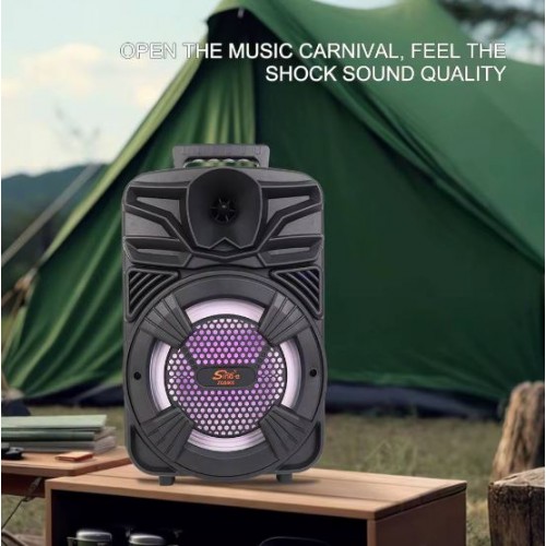 Портативна акумуляторна Bluetooth колонка Sing-E ZQS805, 20 Вт, 1×8", висота 37 см, з мікрофоном