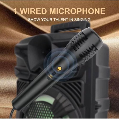 Портативна акумуляторна Bluetooth колонка Sing-E ZQS805, 20 Вт, 1×8", висота 37 см, з мікрофоном