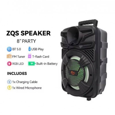 Портативна акумуляторна Bluetooth колонка Sing-E ZQS805, 20 Вт, 1×8", висота 37 см, з мікрофоном