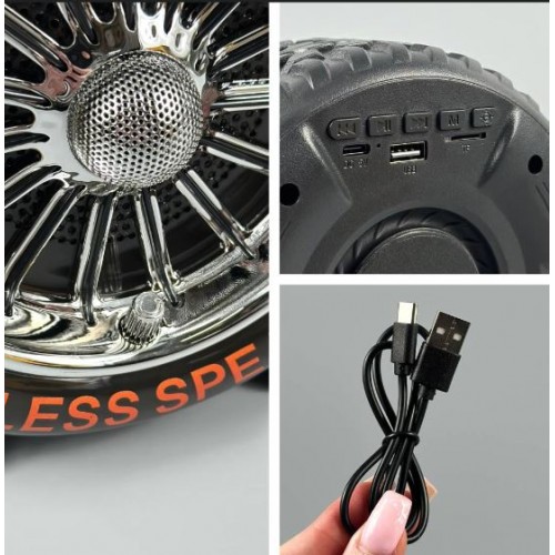 Портативна акумуляторна Bluetooth колонка Sing-E ZQS-818, 20 Вт, 1х3", висота 18 см