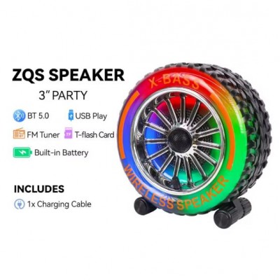 Портативна акумуляторна Bluetooth колонка Sing-E ZQS-818, 20 Вт, 1х3", висота 18 см