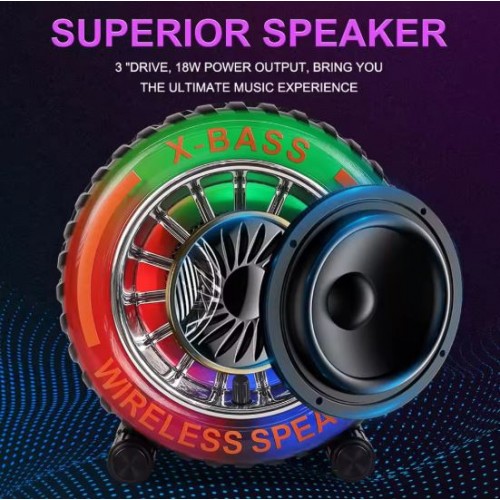 Портативна акумуляторна Bluetooth колонка Sing-E ZQS-818, 20 Вт, 1х3", висота 18 см