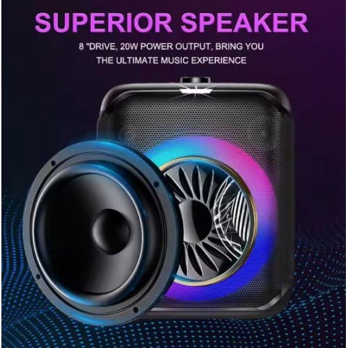 Портативна акумуляторна Bluetooth колонка Sing-E ZQS8180, 40 Вт, 1×8", висота 34 см, з мікрофоном
