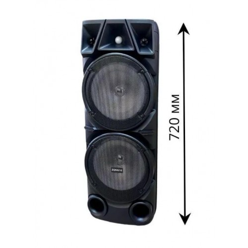 Портативна акумуляторна Bluetooth колонка Sing-E ZQS8210, 40 Вт, 2×8", висота 72 см, з 1 мікрофоном