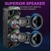 Портативна акумуляторна Bluetooth колонка Sing-E ZQS8210, 40 Вт, 2×8", висота 72 см, з 1 мікрофоном