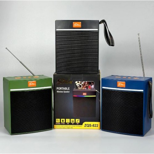 Портативна акумуляторна Bluetooth колонка-радіо Sing-E ZQS-822, 25 Вт, 1х4", висота 22 см
