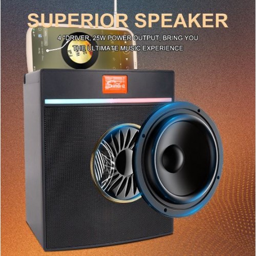 Портативна акумуляторна Bluetooth колонка-радіо Sing-E ZQS-822, 25 Вт, 1х4", висота 22 см