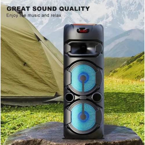 Портативна акумуляторна Bluetooth колонка Sing-E ZQS8220S, 40 Вт, 2×8", висота 80 см, з 1 мікрофоном