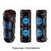 Портативна акумуляторна Bluetooth колонка Sing-E ZQS8221, 60 Вт, 2×8", висота 80 см, з 1 мікрофоном