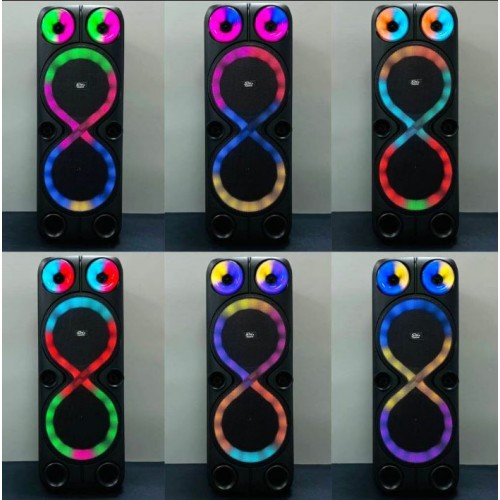 Портативна акумуляторна Bluetooth колонка Sing-E ZQS8238, 40 Вт, 2×8", висота 76 см, з 2 мікрофонами