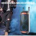 Портативна акумуляторна Bluetooth колонка Sing-E ZQS8248, 50 Вт, 2×8", висота 77 см, з 2 мікрофонами