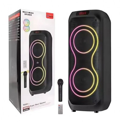 Портативна акумуляторна Bluetooth колонка Sing-E ZQS8255, 40 Вт, 2×8", висота 48 см, з 1 мікрофоном