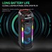 Портативна акумуляторна Bluetooth колонка Sing-E ZQS8271, 40 Вт, 2×8", висота 81 см, з 1 мікрофоном