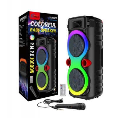 Портативна акумуляторна Bluetooth колонка Sing-E ZQS8275, 40 Вт, 2×8", висота 63 см, з 1 мікрофоном