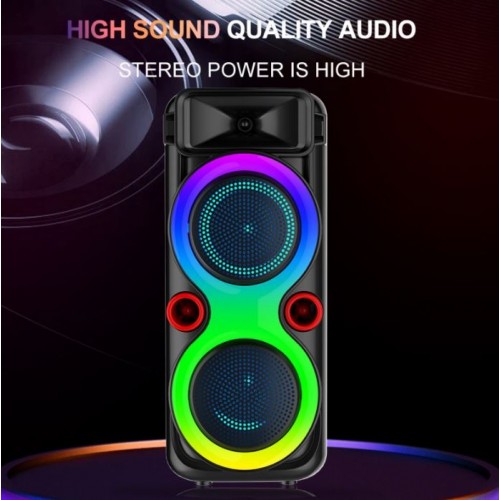 Портативна акумуляторна Bluetooth колонка Sing-E ZQS8275, 40 Вт, 2×8", висота 63 см, з 1 мікрофоном