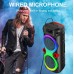 Портативна акумуляторна Bluetooth колонка Sing-E ZQS8275, 40 Вт, 2×8", висота 63 см, з 1 мікрофоном