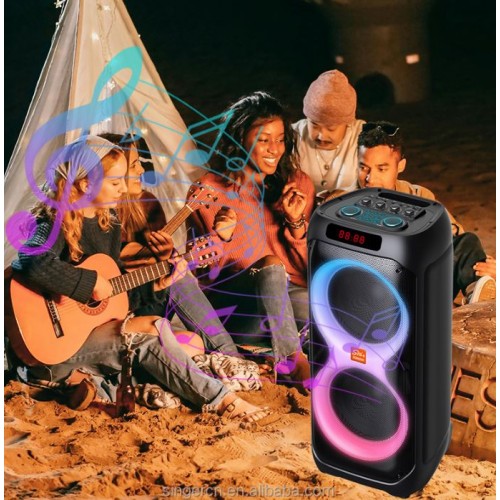 Портативна акумуляторна Bluetooth колонка Sing-E ZQS8280, 60 Вт, 2×8", висота 74 см, з 1 мікрофоном
