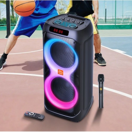 Портативна акумуляторна Bluetooth колонка Sing-E ZQS8280, 60 Вт, 2×8", висота 74 см, з 1 мікрофоном