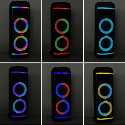 Портативна акумуляторна Bluetooth колонка Sing-E ZQS8283, 50 Вт, 2×8", висота 81 см, з 1 мікрофоном
