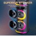 Портативна акумуляторна Bluetooth колонка Sing-E ZQS8283, 50 Вт, 2×8", висота 81 см, з 1 мікрофоном