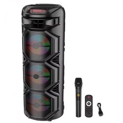 Портативна акумуляторна Bluetooth колонка Sing-E ZQS8301, 60 Вт, 3×8", висота 90 см, з мікрофоном