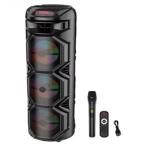 Портативна акумуляторна Bluetooth колонка Sing-E ZQS8301, 60 Вт, 3×8", висота 90 см, з мікрофоном