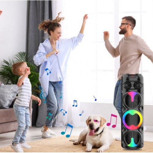 Портативна акумуляторна Bluetooth колонка Sing-E ZQS8309, 60 Вт, 3×8", висота 92 см, з мікрофоном
