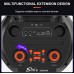 Портативна акумуляторна Bluetooth колонка Sing-E ZQS8309, 60 Вт, 3×8", висота 92 см, з мікрофоном