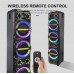 Портативна акумуляторна Bluetooth колонка Sing-E ZQS8315, 120 Вт, 3×8", висота 130 см, з 2 мікрофонами