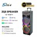 Портативна акумуляторна Bluetooth колонка Sing-E JQS9033, 60 Вт, 2×10", висота 90 см, з 2 мікрофонами