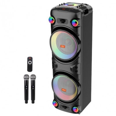Портативна акумуляторна Bluetooth колонка Sing-E JQS9055, 100 Вт, 2×12", висота 128 см, з 2 мікрофонами