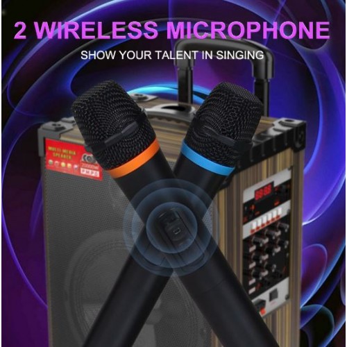 Портативна акумуляторна Bluetooth колонка Sing-E JQS910S, 50 Вт, 1×10", висота 50 см, з 2 мікрофонами