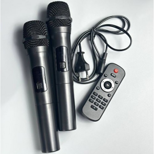 Портативна акумуляторна Bluetooth колонка Sing-E JQS9602, 60 Вт, 2×6.5", висота 100 см, з 2 мікрофонами