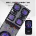Портативна акумуляторна Bluetooth колонка Sing-E JQS9602, 60 Вт, 2×6.5", висота 100 см, з 2 мікрофонами