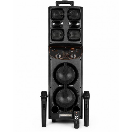 Портативна акумуляторна Bluetooth колонка Sing-E JQS9602, 60 Вт, 2×6.5", висота 100 см, з 2 мікрофонами