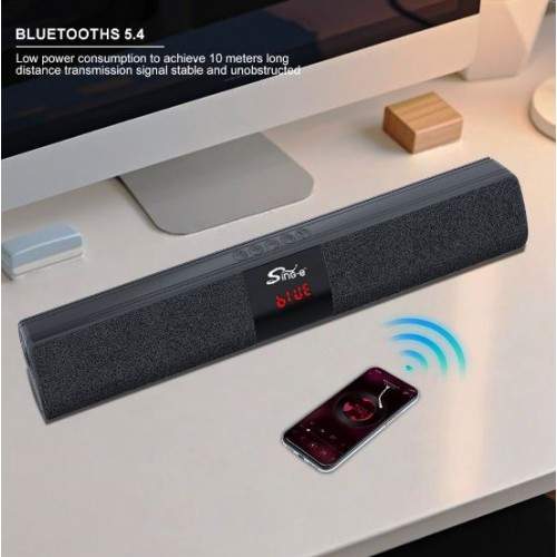 Портативна акумуляторна Bluetooth колонка саундбар Sing-E CQS R35, 20 Вт, 2х2", висота 8 см