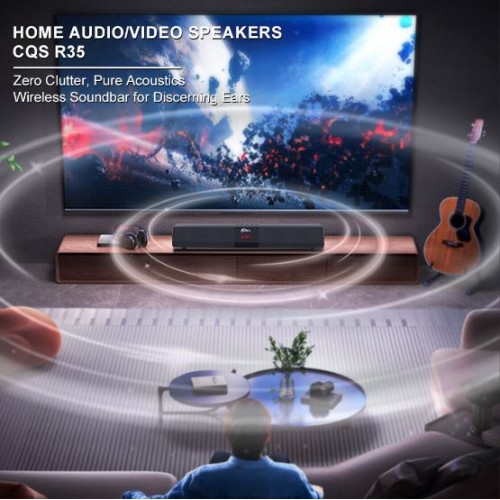 Портативна акумуляторна Bluetooth колонка саундбар Sing-E CQS R35, 20 Вт, 2х2", висота 8 см