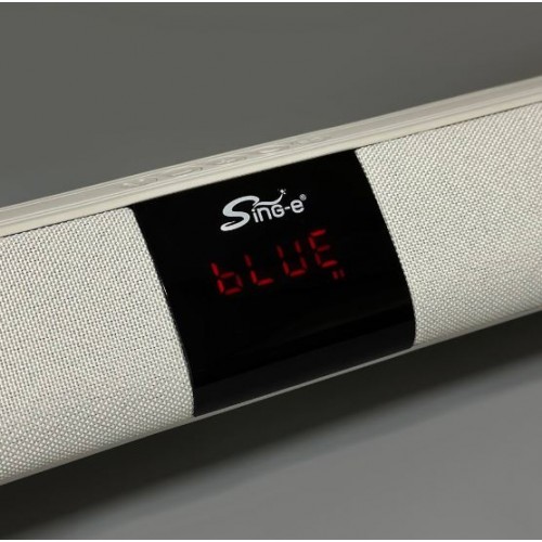 Портативна акумуляторна Bluetooth колонка саундбар Sing-E CQS R35, 20 Вт, 2х2", висота 8 см