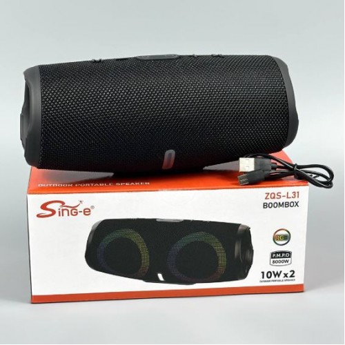 Портативна акумуляторна Bluetooth колонка Sing-E ZQS-L31, 20 Вт, 2х2", висота 23 см