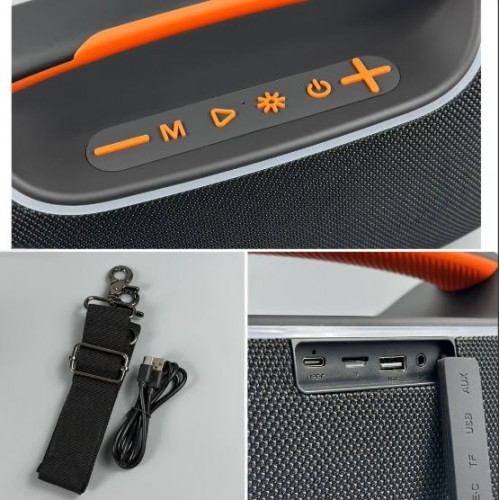 Портативна акумуляторна Bluetooth колонка Sing-E ZQS P200, 60 Вт, 2х3" + 2х1.35", висота 19 см