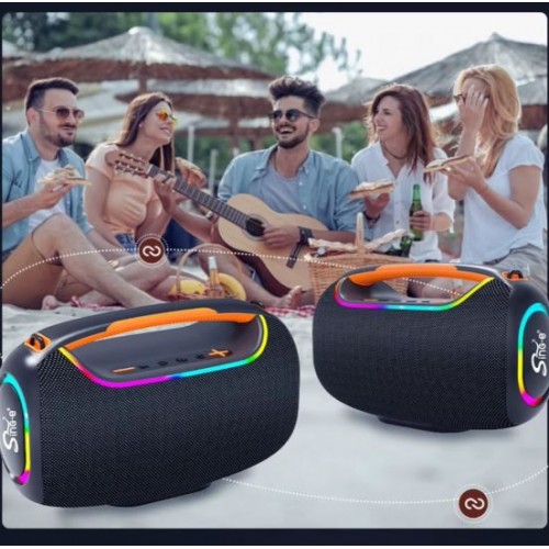 Портативна акумуляторна Bluetooth колонка Sing-E ZQS P200, 60 Вт, 2х3" + 2х1.35", висота 19 см