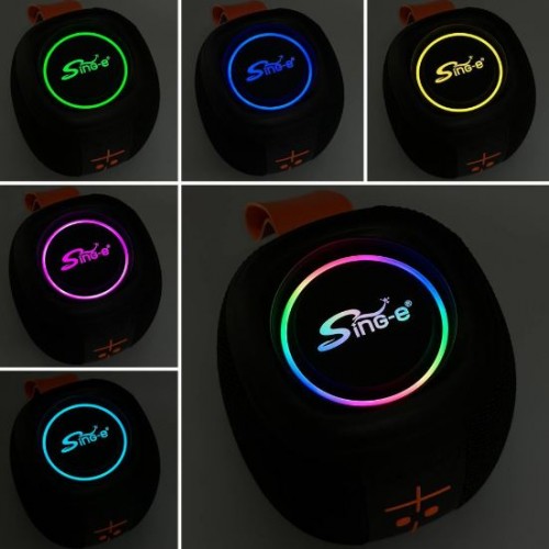 Портативна акумуляторна Bluetooth колонка водонепроникна Sing-E ZQS P21 IPX4, 5 Вт, 1х3", висота 13 см