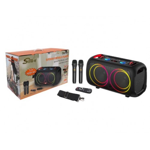 Портативна акумуляторна Bluetooth колонка Sing-E ZQS-L17, 40 Вт, 2х6.5", висота 26 см, з 2 мікрофонами