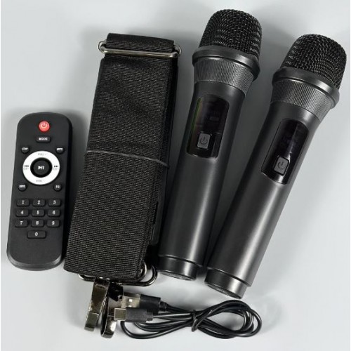 Портативна акумуляторна Bluetooth колонка Sing-E ZQS-L17, 40 Вт, 2х6.5", висота 26 см, з 2 мікрофонами
