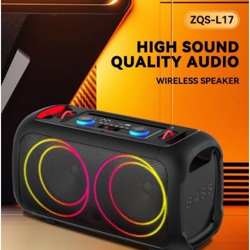 Портативна акумуляторна Bluetooth колонка Sing-E ZQS-L17, 40 Вт, 2х6.5", висота 26 см, з 2 мікрофонами