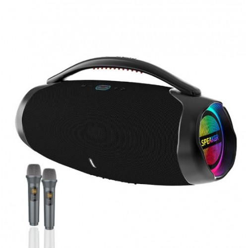Портативна акумуляторна Bluetooth колонка Sing-E ZQS-X6, 100 Вт, 2х4" + 2х2", висота 26 см, з 2 мікрофонами