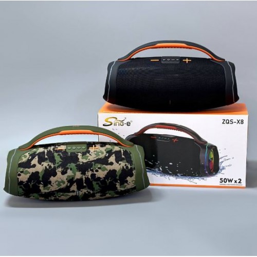 Портативна акумуляторна Bluetooth колонка Sing-E ZQS-X8, 100 Вт, 2х4" + 2х2", висота 26 см, з 2 мікрофонами