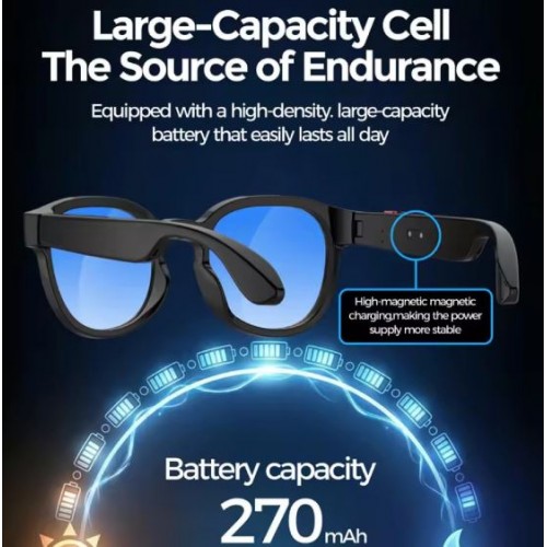 Смарт-окуляри Smart AI Glasses AIMB-S1 HD-камера (з фото-та відеозйомкою + додаткові лінзи)