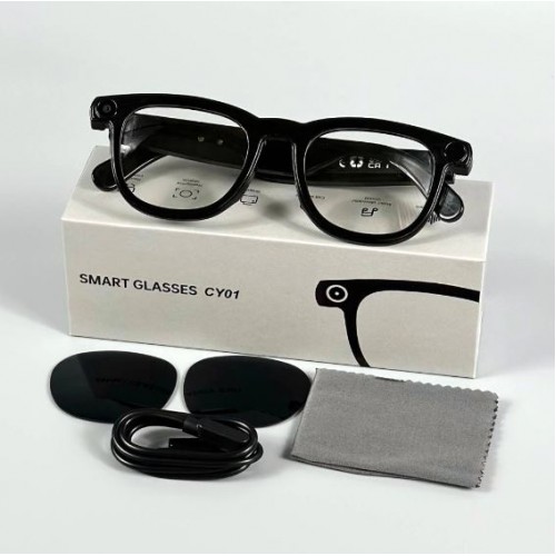Смарт-окуляри Smart AI Glasses CY01 HD-камера (з фото та відеозйомкою + додаткові лінзи) (2Gb, 4Gb)